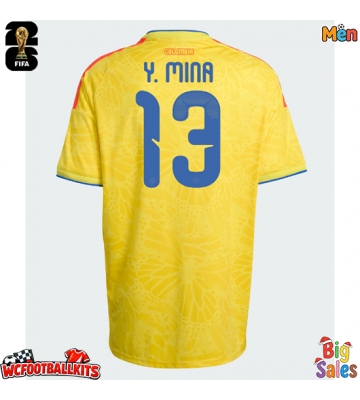 Colombia Yerry Mina #13 Replica Home Stadium Shirt World Cup 2026 Short Sleeve